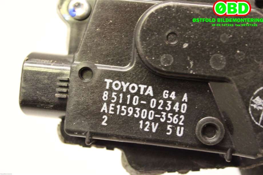 Viskermotor frontrute til Toyota Auris 2015-2019 (Type II, Fase 2)  (TOYOTA|8511002340|)