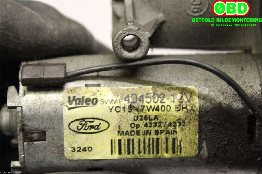 Viskermotor bakrute til Ford Transit 2006-2013 (FORD|1493157|404502|YC1517W400BH)