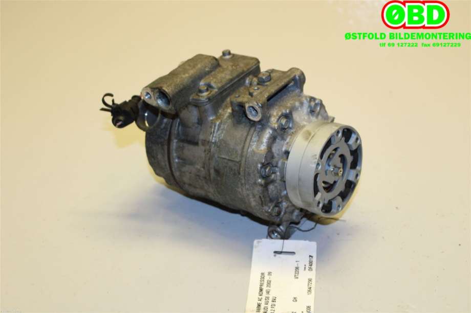 Aircondition kompressor til Audi A8 2003-2010 (Type II) (AUDI|4E0260805AS|)