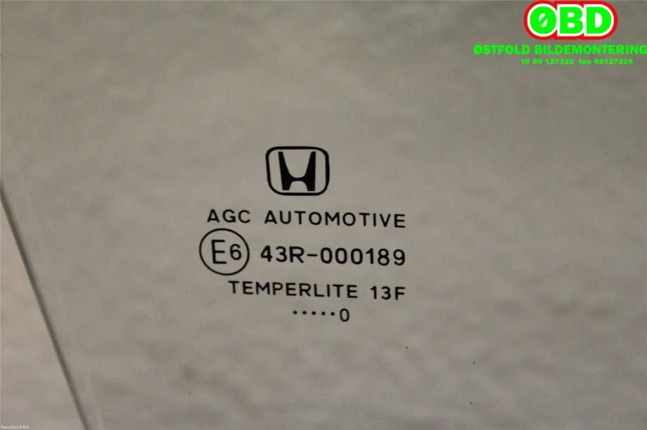 Siderute høyre bak til Honda Jazz 2009-2015 (Type II)  (HONDA|73400TH5G00|)
