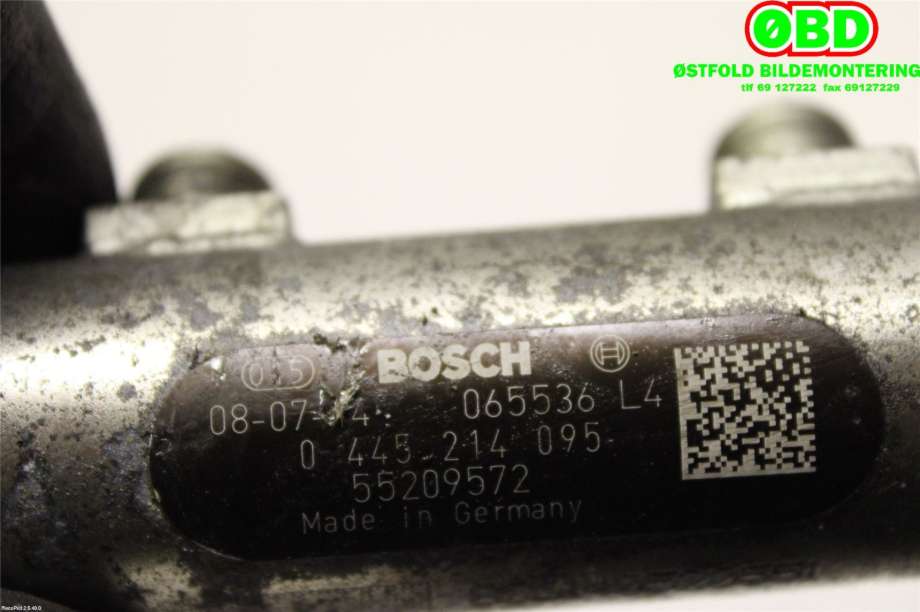 Dyseskinne (fuelrail) til Opel Vectra C 2005-2008 (Type II) (OPEL|93190430|815364|55209572)