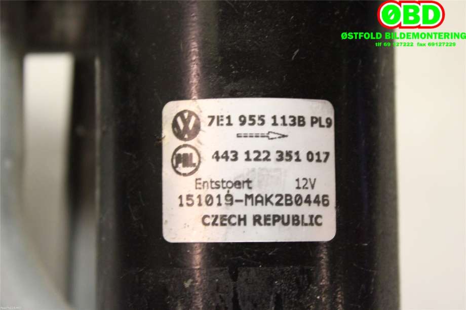Viskermotor frontrute til VW Transporter / Caravelle 2015-2019 (T6) (T6) (VOLKSWAGEN|7E1 955 113 D||7E1955113B)