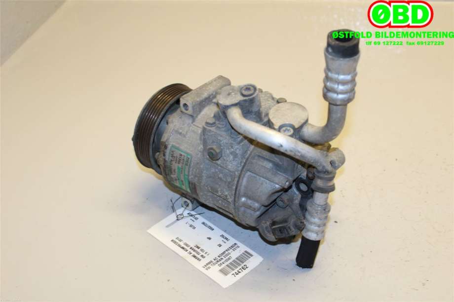 Aircondition kompressor til VW Touran 2003-2006 (Type I, Fase 1)  (VOLKSWAGEN|1K0 820 859 F|1K0 820 808 FX|)