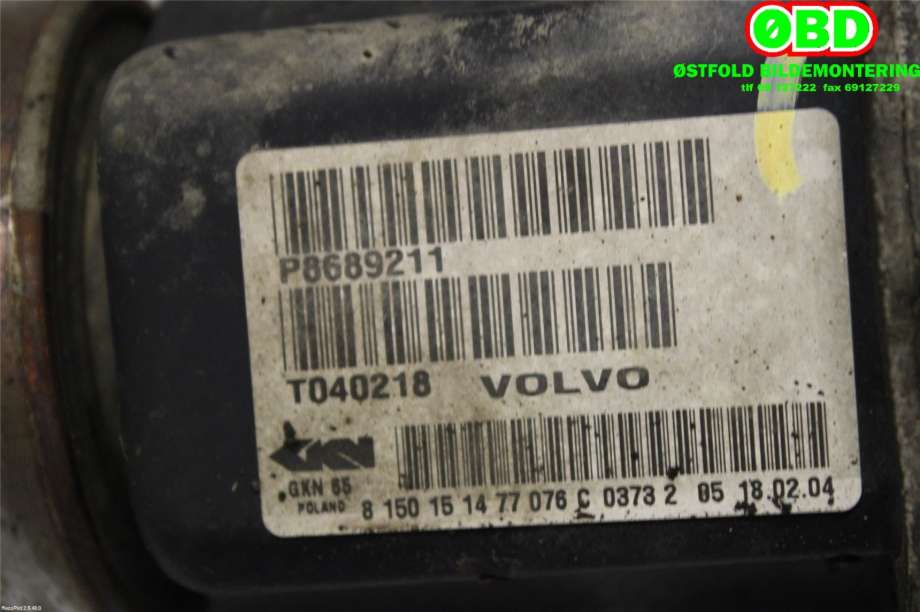 Drivaksel høyre foran til Volvo V70 2000-2004 (Type II, Fase 1)  (VOLVO|8252046||8689211)