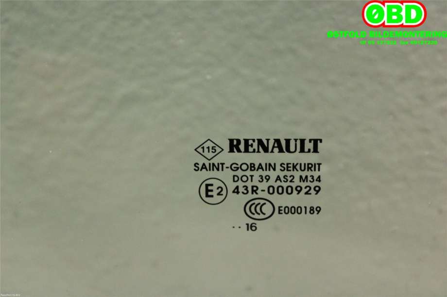 Siderute venstre bak til Renault Talisman 2016-->> (RENAULT|823014510R|)