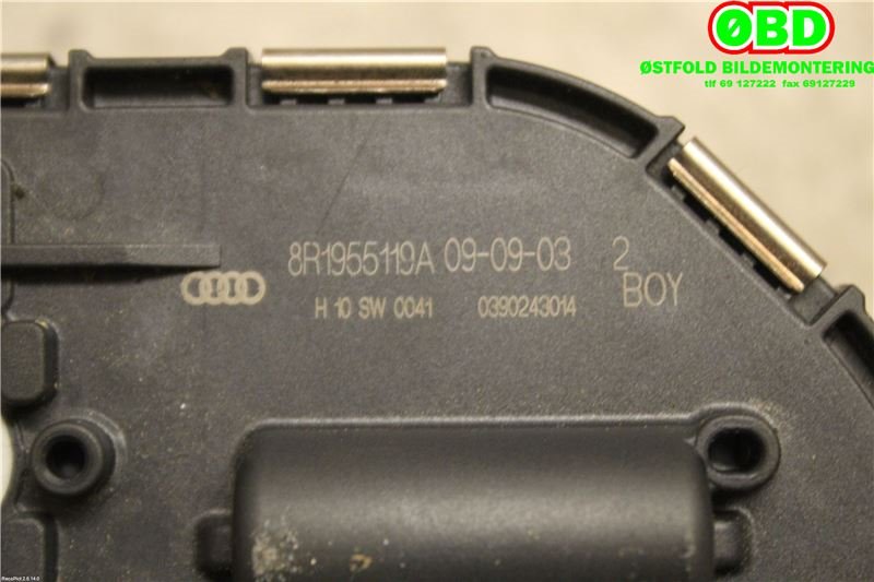 Viskermotor frontrute til Audi Q5 2008-2012 (Type I, Fase 1)  (AUDI||8R1955119A)