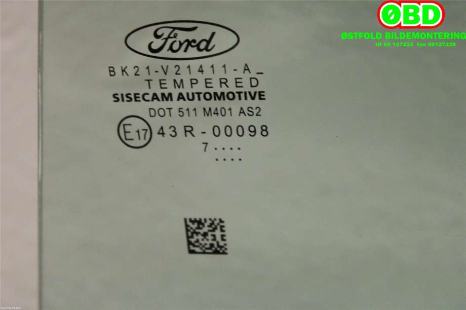 Siderute venstre foran til Ford Transit Custom 2013-2023 (Type I) (FORD|2458429||BK21V21411A)