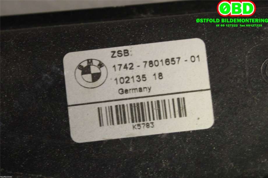 Kjølevifte til BMW 5-Serie 2003-2010 (E60/E61) (E60/E61) (17 42 7 801 657|)
