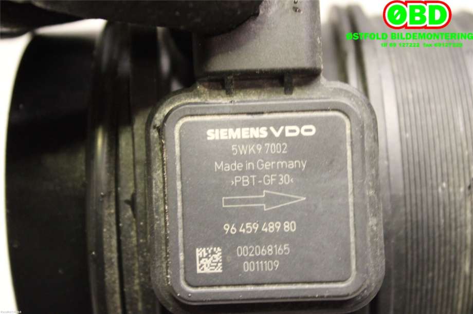 Luftmengde/luftmassemåler til Peugeot Expert 2007-2016 (Type II)  (PEUGEOT|1920HH|5WK97002|9645948980)