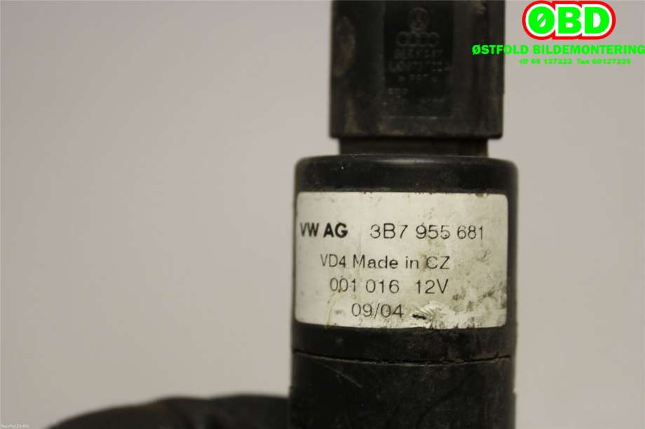 Spylerpumpe til VW Touran 2003-2006 (Type I, Fase 1)  (VOLKSWAGEN|3B7 955 681||3B7955681)