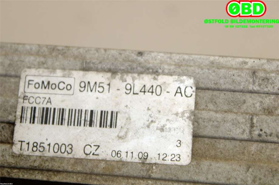 Intercooler til Volvo C30 2006-2009 (Fase 1)  (VOLVO|31280122||9M519L440AC)