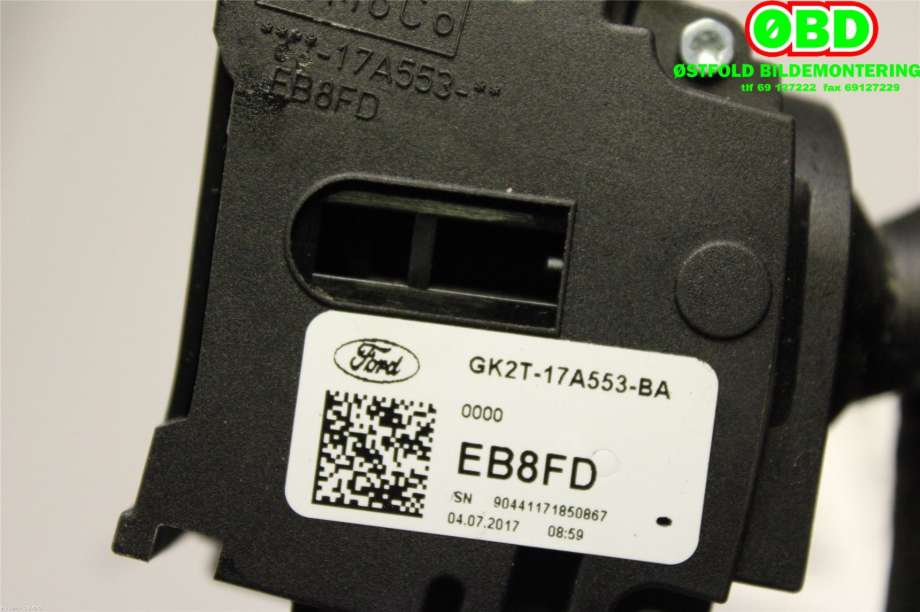 Bryter visker til Ford Transit Custom 2013-2023 (Type I)  (FORD|2009344||GK2T17A553BA)