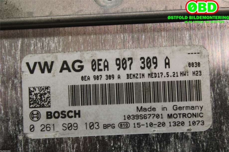 Styreenhet diverse til VW e-Golf 2014-2017 (Fase 1)  (VOLKSWAGEN|0EA 906 016 A|0261S09103|0EA907309A)