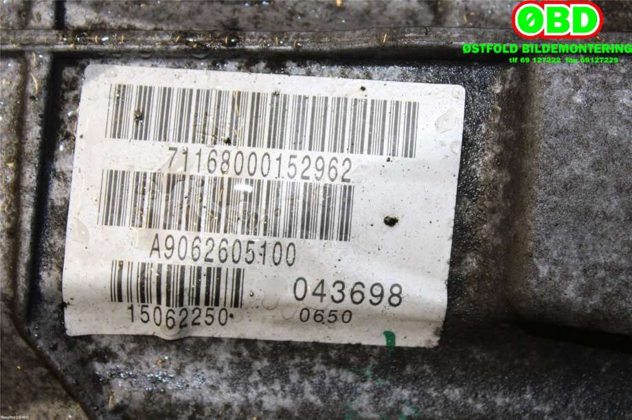 Girkasse manuell 6-trinn til Mercedes Sprinter 2006-2013 (Fase 1) (906) (906) (A 906 260 51 00||9062605100)