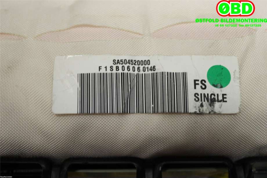 Airbag passasjer til Hyundai Veloster 2011-2015  (HYUNDAI|845302V000|)