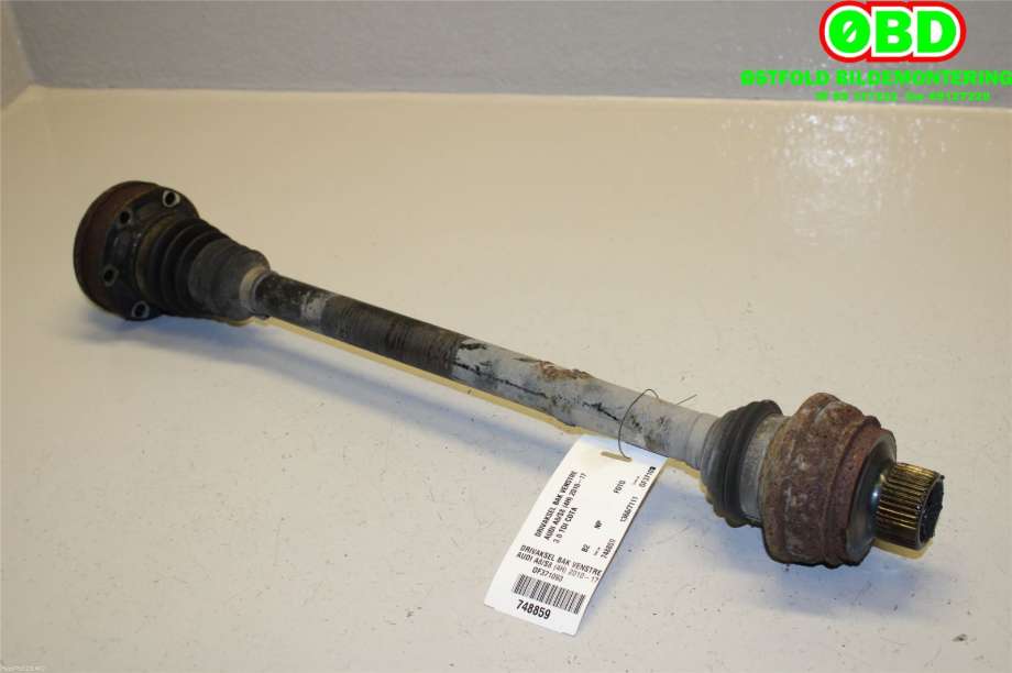 Drivaksel venstre bak til Audi A8 2010-2013 (Type III, Fase 1)  (AUDI|8R0 501 203 C|8R0 501 203 CX|)