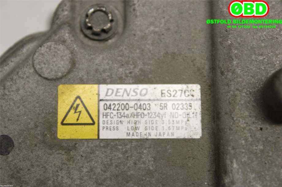 Aircondition kompressor til Lexus CT 2010-2020  (LEXUS|8837076020|0422000403|)
