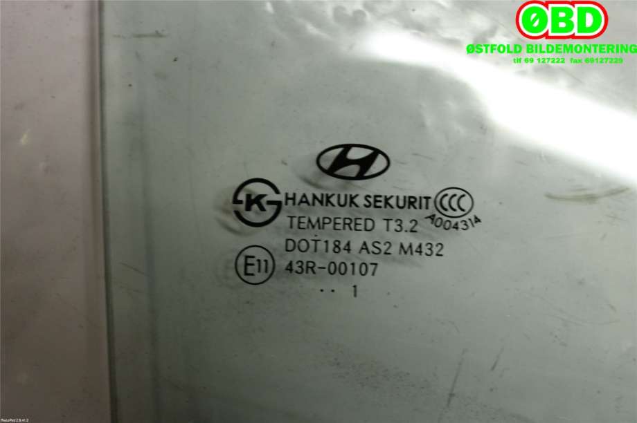 Siderute høyre bak til Hyundai Veloster 2011-2015 (HYUNDAI|834212V000|)