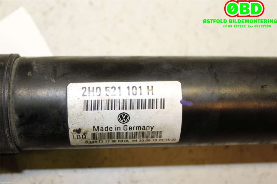 Mellomaksel fremre til VW Amarok 2016-2022 (Type I, Fase 2) (VOLKSWAGEN|2H0 521 101 H||2H0521101H)