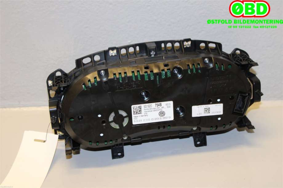 Instrumentpanel til VW e-Golf 2017-2020 (Fase 2)  (VOLKSWAGEN|5G1 920 754 B||5G1920754B)