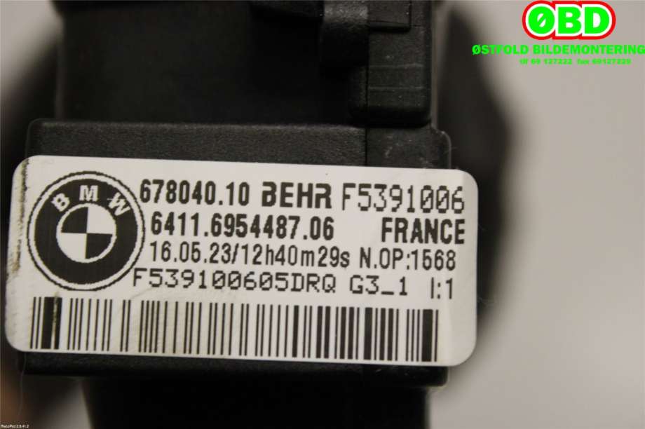 Varmeapparat diverse til BMW X5 2013-2018 (F15) (F15) (BMW|64 11 6 954 487||64116954487)
