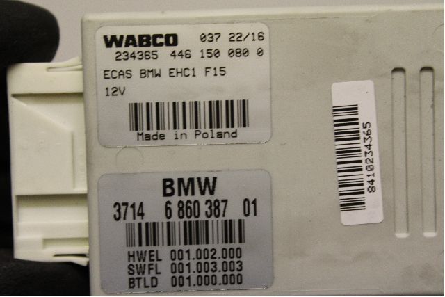 Styreenhet nivå/luftfjæring til BMW X5 2013-2018 (F15) (F15) (BMW|37 14 6 860 387||37146860387)