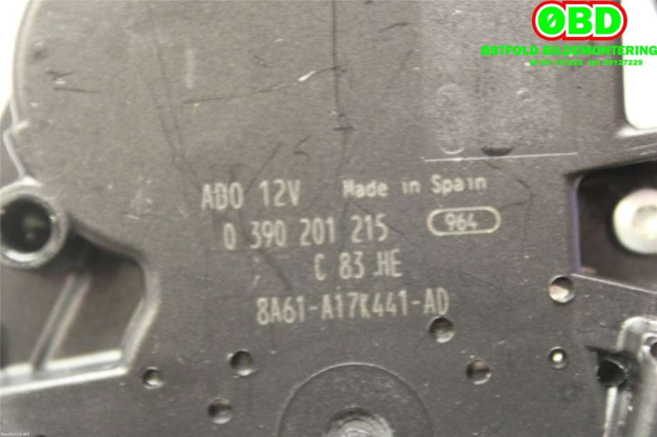 Viskermotor bakrute til Ford Fiesta 2008-2012 (Type VI, Fase 1)  (FORD|1774291|0390201215|8A61A17K441AD)