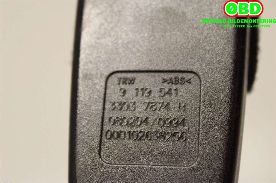 Airbag beltestrammer til BMW 3-Serie 2005-2011 (E90/E91/E92/E93) (E90/E91/E92/E93) (BMW|72 11 9 119 541|)