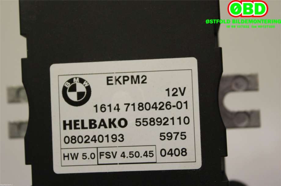 Styreenhet diverse til BMW 3-Serie 2005-2011 (E90/E91/E92/E93) (E90/E91/E92/E93) (BMW|16 14 7 229 173||16147180426)