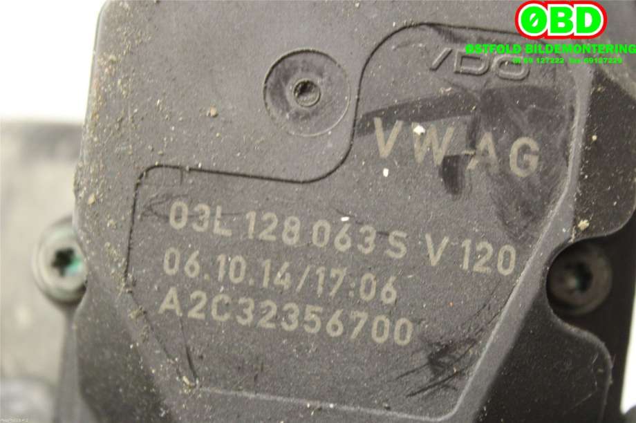 Spjeldhus til VW Amarok 2010-2016 (Type I, Fase 1)  (03L 128 063 S||03L128063S)