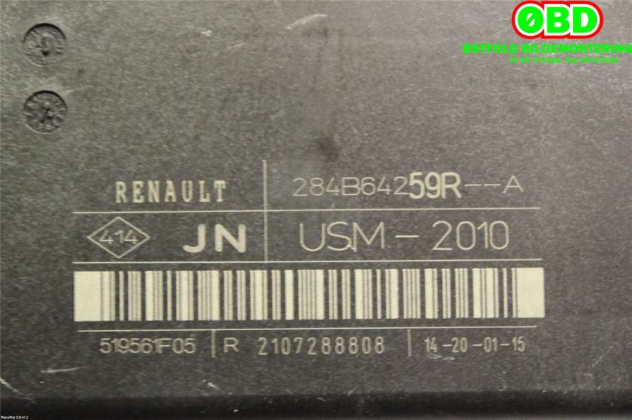 Sikringsboks til Renault Zoe 2013-2019 (Fase 1)  (RENAULT|284B64259R|)