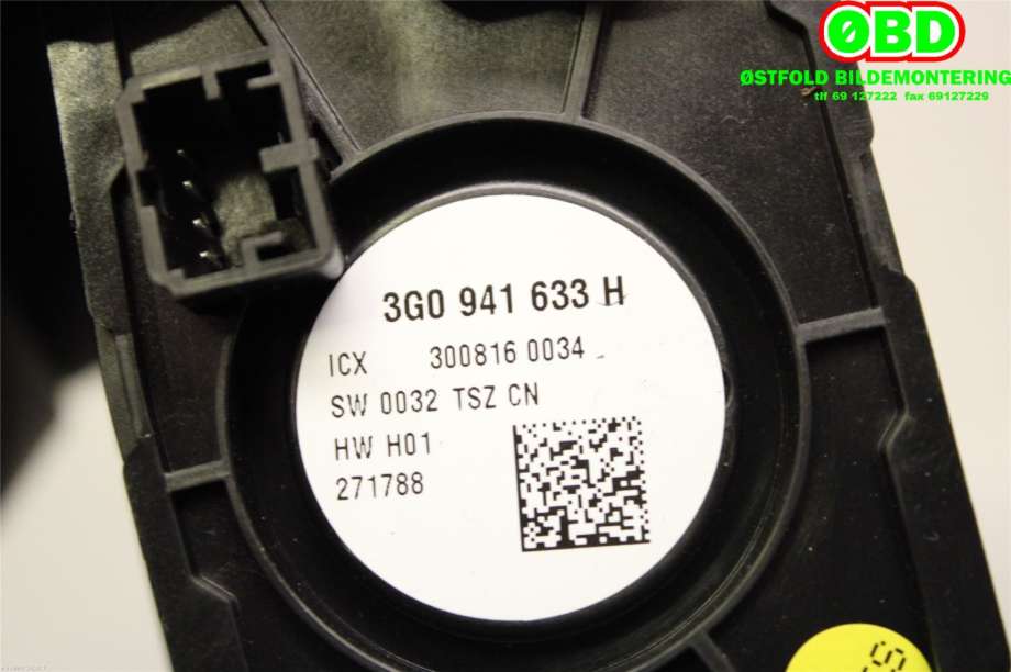 Bryter lys til VW Passat 2015-2019 (Fase 1) (B8) (B8) (VOLKSWAGEN|3G0 941 633 H||3G0941633H)