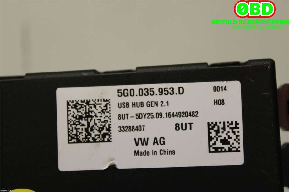 Styreenhet diverse til VW Passat 2015-2019 (Fase 1) (B8) (B8) (VOLKSWAGEN|5G0 035 953 D||5G0035953D)