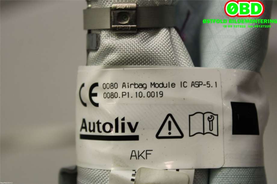 Airbag gardin høyre til Nissan Qashqai 2014-2021 (Type II) (NISSAN|985P04EA0A|)