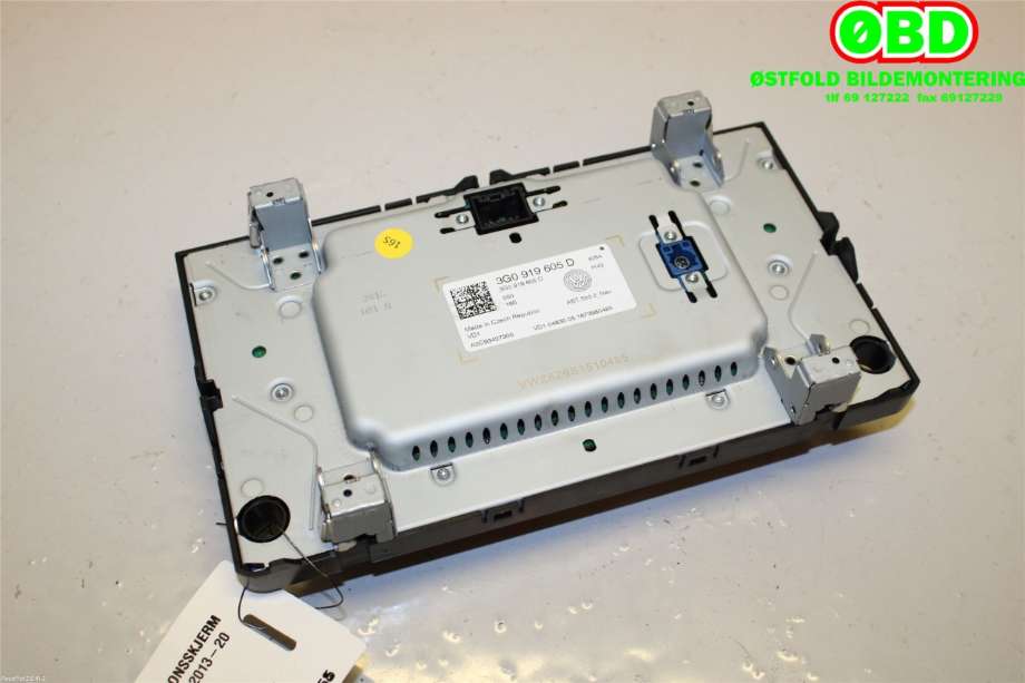 Instrument kjørecomputer til VW e-Golf 2017-2020 (Fase 2)  (VOLKSWAGEN|3G0 919 605 D||3G0919605D)