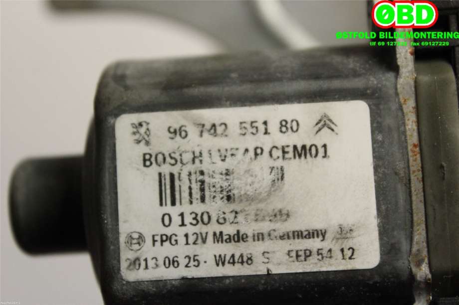 Ruteheis venstre bak til Peugeot 2008 2013-2019 (Type I)  (PEUGEOT|9673154280|9816402380|)