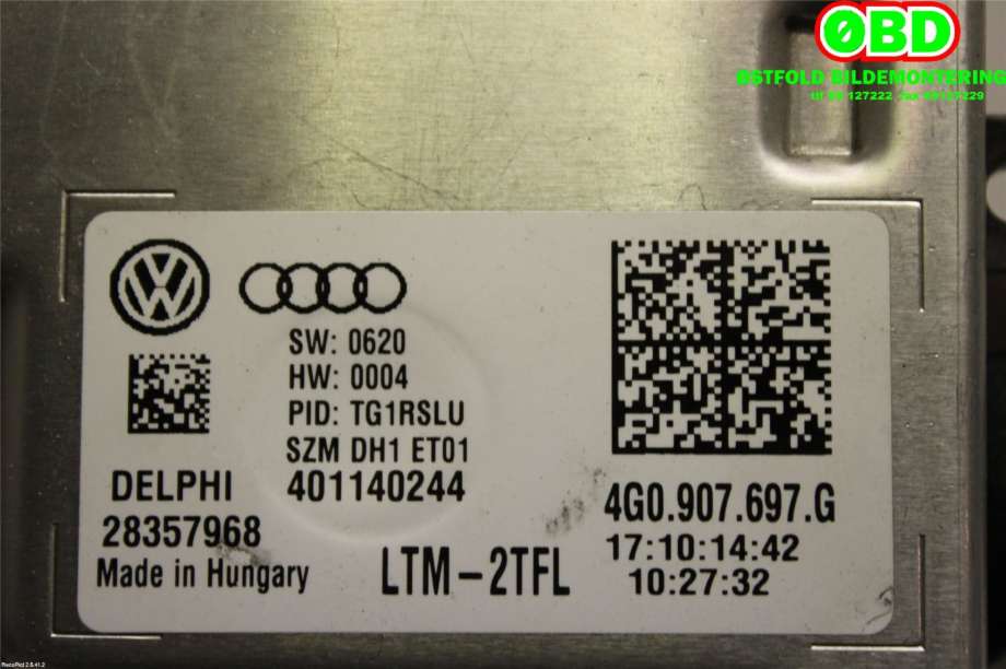 Styreenhet xenon/ballast til VW Golf VII 2012-2017 (Fase 1)  (4G0 907 697 F||4G0907697G)