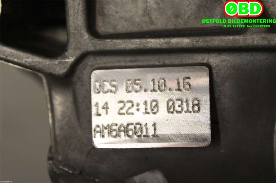 Girkasse manuell 6-trinn til VW Tiguan 2007-2011 (Type I, Fase 1)  (0A6 300 045 NX|NGH|)