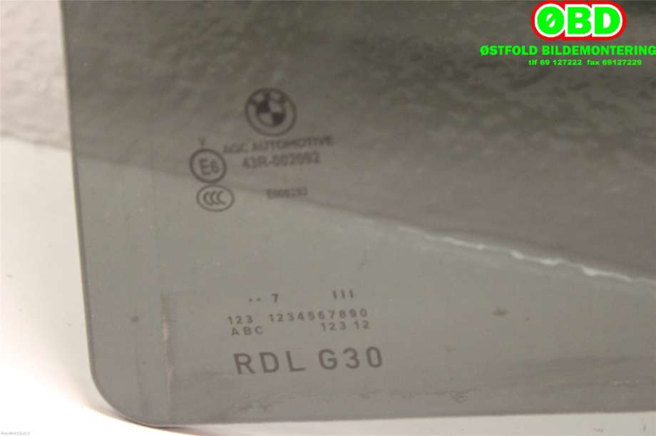 Siderute venstre bak til BMW 5-Serie 2017-->> (G30/G31) (G30/G31) (BMW|51 37 7 375 193|)