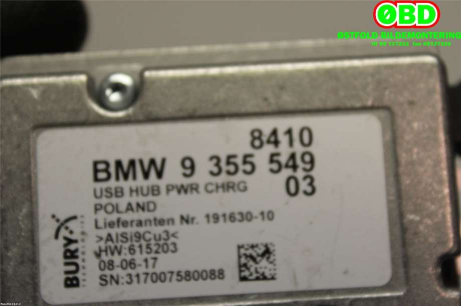 Styreenhet diverse til BMW 5-Serie 2017-->> (G30/G31) (G30/G31) (BMW|84 10 9 355 549||9355349)