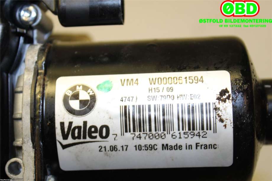 Viskermotor frontrute til BMW 5-Serie 2017-->> (G30/G31) (G30/G31) (BMW|)