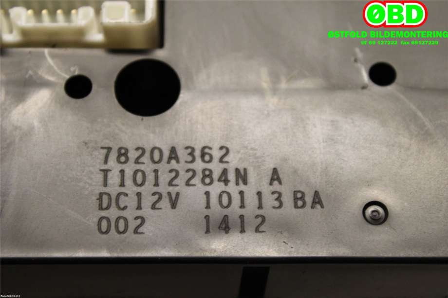 Varmeapparat betjening til Mitsubishi L200 2006-2015 (Type IV)  (MITSUBISHI|7820A362|)