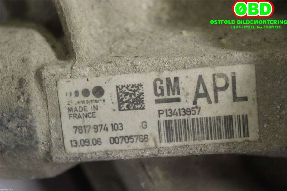 Tannstang elektrisk til Opel Astra J 2010-2015 (OPEL|13413957|900533)