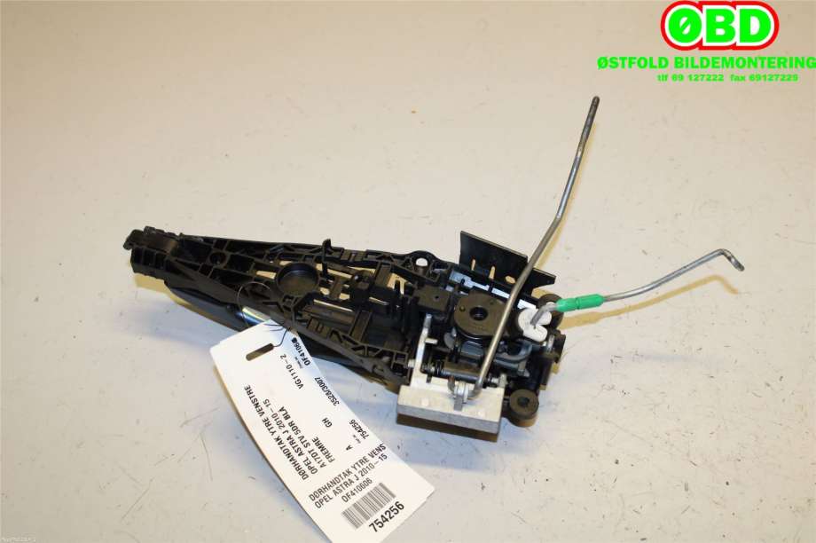 Dørhåndtak utv venstre foran til Opel Astra J 2010-2015  (OPEL|92233089|1 38 616|)
