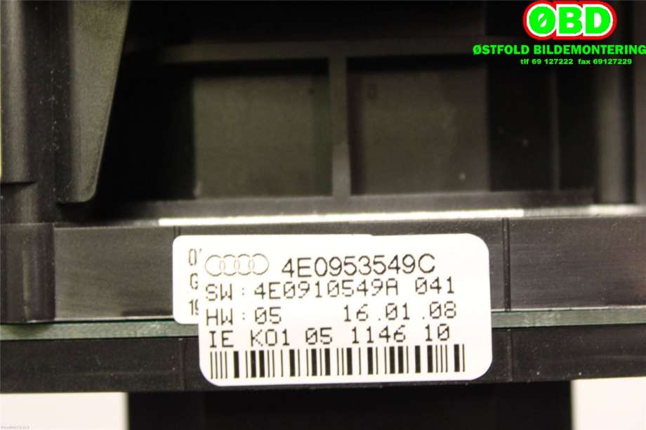 Bryter combi til Audi A8 2003-2010 (Type II) (AUDI|4E0 953 513 K|4E0 953 503 F|)