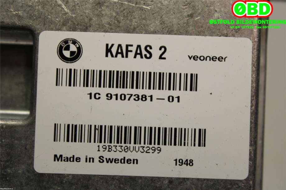 Styreenhet diverse til BMW i3 2013-2022  (BMW|66 51 9 107 381||9107381)