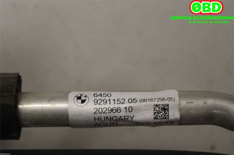 Aircondition rør til BMW i3 2013-2022  (BMW|64509291152|)