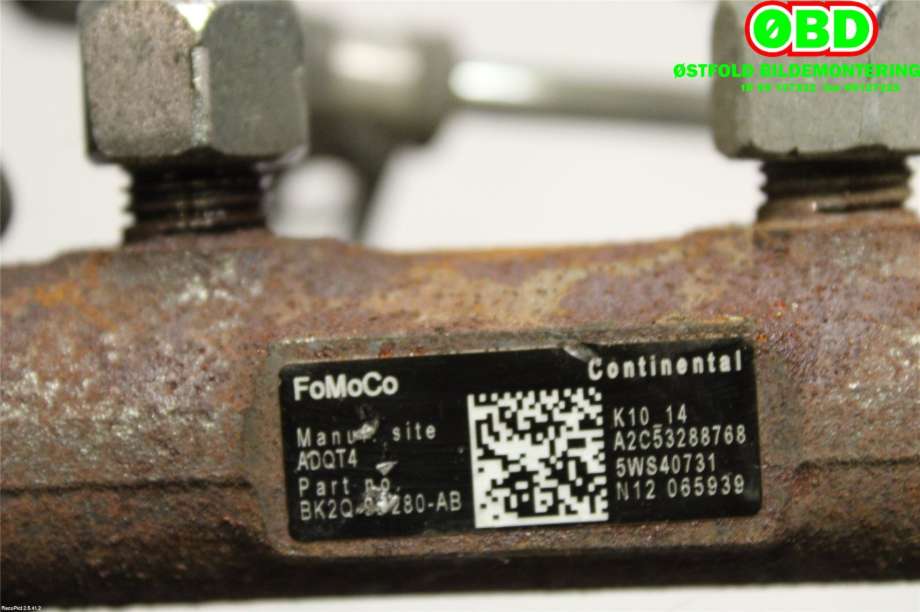 Dyseskinne (fuelrail) til Ford Transit 2014-->>  (1717578|5WS40731|BK2Q9S280AB)
