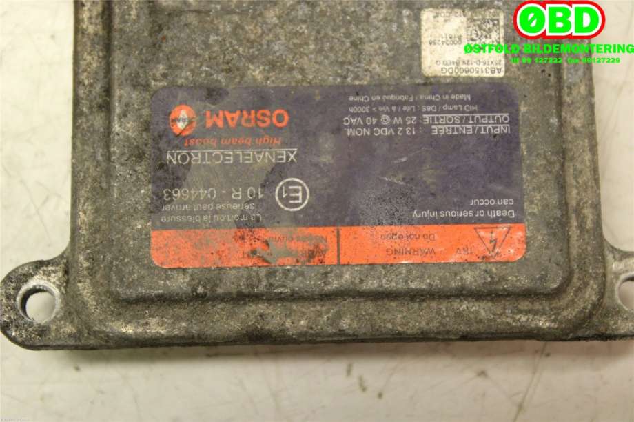 Styreenhet xenon/ballast til Hyundai Ioniq Electric 2016-2019 (Fase 1)  (HYUNDAI||AB3150600DG)