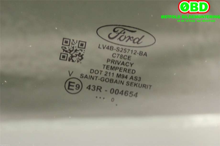 Siderute høyre bak til Ford Kuga 2019-->> (Type III)  (FORD|2465039||LV4BS25712BA)